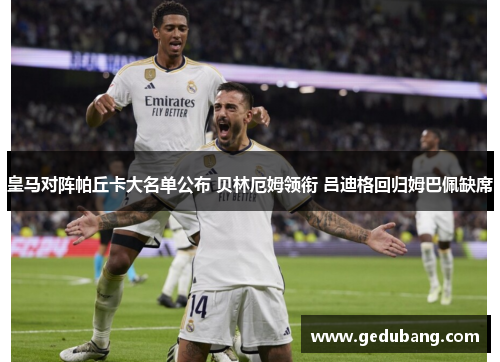 皇马对阵帕丘卡大名单公布 贝林厄姆领衔 吕迪格回归姆巴佩缺席